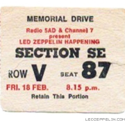 Adelaide 2.19.72 ticket
