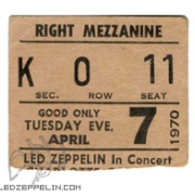 Charlotte 1970 ticket