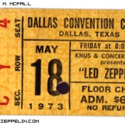 Dallas '73 ticket
