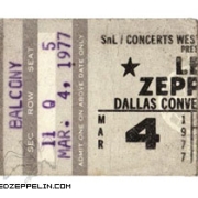 Dallas 4.1.77 ticket