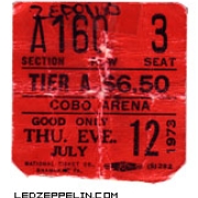 Detroit '73 ticket