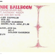 Grande Ballroom postcard - May 1969