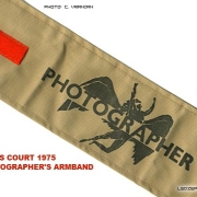 Earls Court photographer's armband