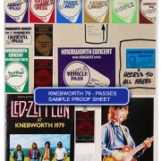 Knebworth 1979 Passes - Proof Sheet