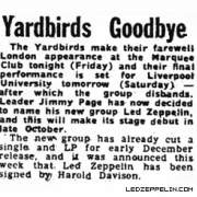 Yardbirds Goodbye 10.68