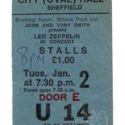 Sheffield '73 ticket