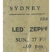 Sydney 1972 ticket