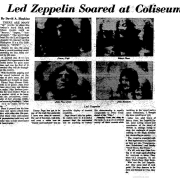Hampton 1970 Review 'Led Zeppelin Soared at Coliseum'