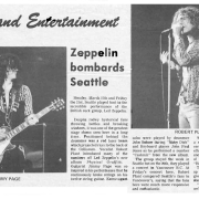Seattle 1975 Review - Zeppelin Bombards Seattle
