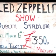 Dublin 1971 Ticket Sign