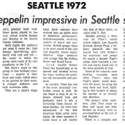Seattle 1972 - Review