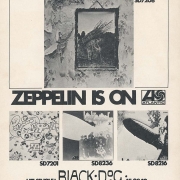 Australian Ad 1972 'Led Zeppelin is on Atlantic' / 'Black Dog Hit Single'